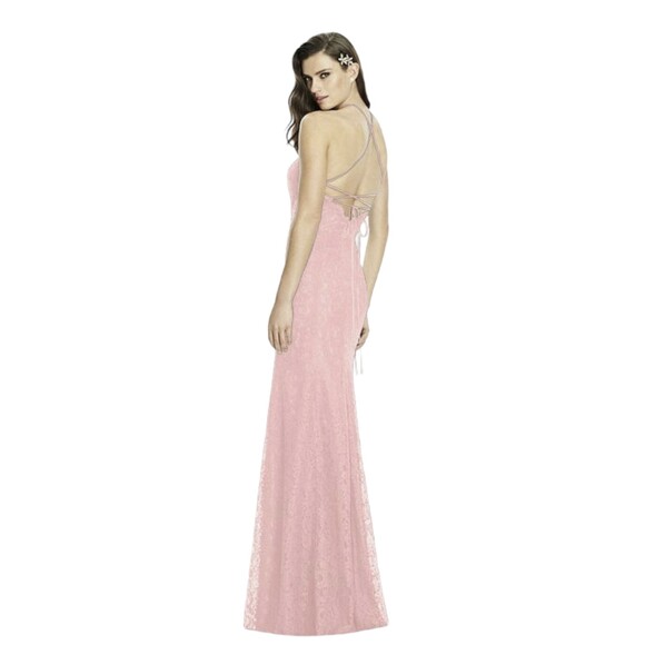 Dessy Collection 2995 Sz 0 Blush Pink Dress Party Cocktail Prom Homecoming NWT - Picture 2 of 16